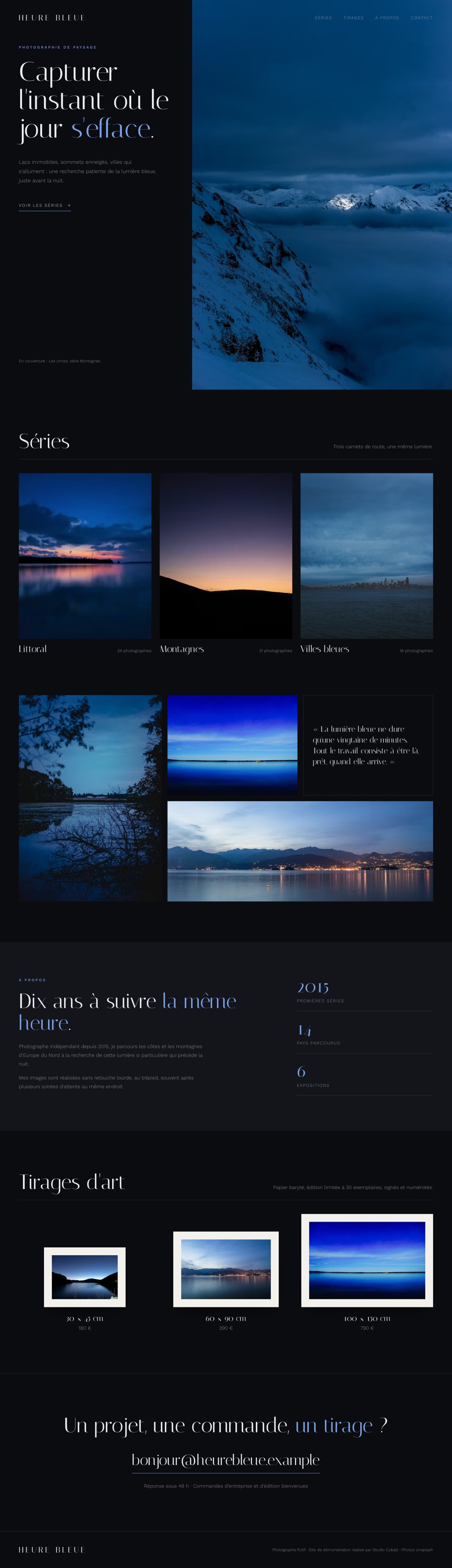 Heure Bleue · Photographer's portfolio