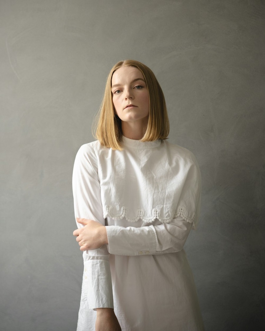 Pull blanc en laine